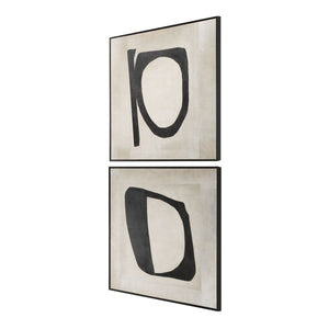 Characters Hand Painted Canvases, S/2 - bold and creative art for unique interior décor | Image 3 | InSTYLE Home & Rugs