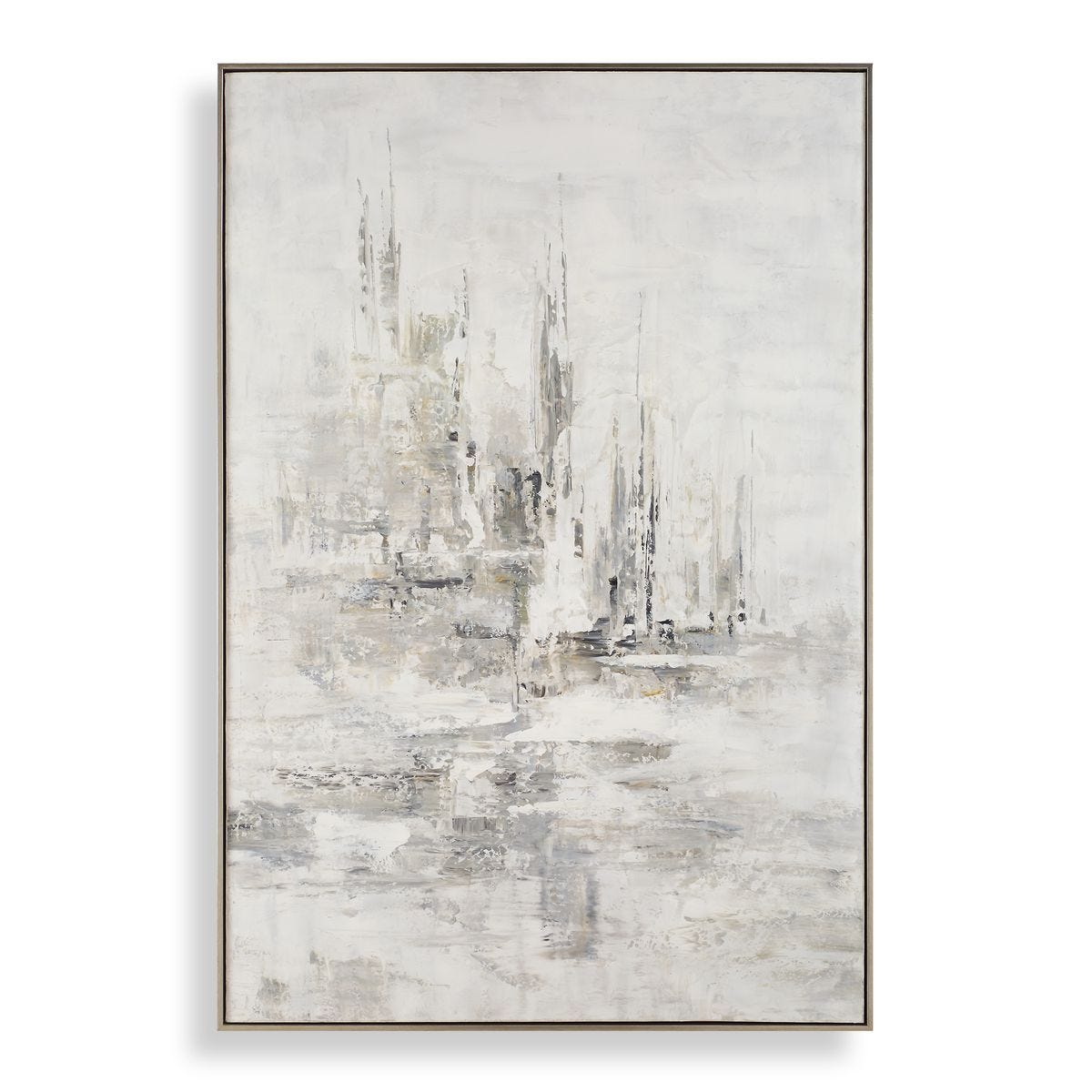 Hours in Silence Hand Painted Canvas - bold and creative art for unique interior décor | Image 2 | InSTYLE Home & Rugs