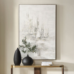 Hours in Silence Hand Painted Canvas - bold and creative art for unique interior décor | Image 1 | InSTYLE Home & Rugs