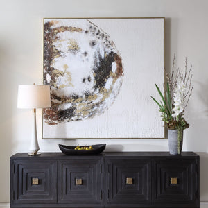 Moon Landing Hand Painted Canvas - eye-catching art pieces to enhance your home design | Image 1 | InSTYLE Home & Rugs