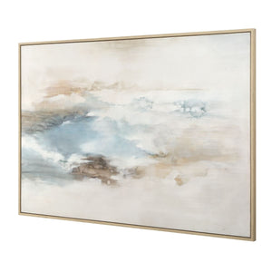 Chasing Blue Hand Painted Canvas - eye-catching art pieces to enhance your home design | Image 4 | InSTYLE Home & Rugs