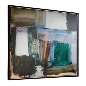 Green Fields Framed Canvas - timeless artwork that brings character to any space | Image 5 | InSTYLE Home & Rugs