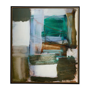 Green Fields Framed Canvas - timeless artwork that brings character to any space | Image 6 | InSTYLE Home & Rugs