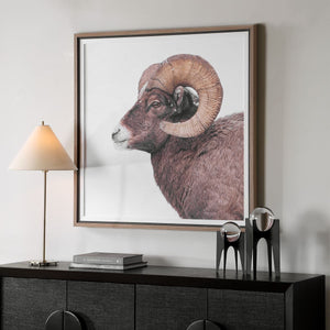 Big Horn Framed Print - eye-catching art pieces to enhance your home design | Image 3 | InSTYLE Home & Rugs