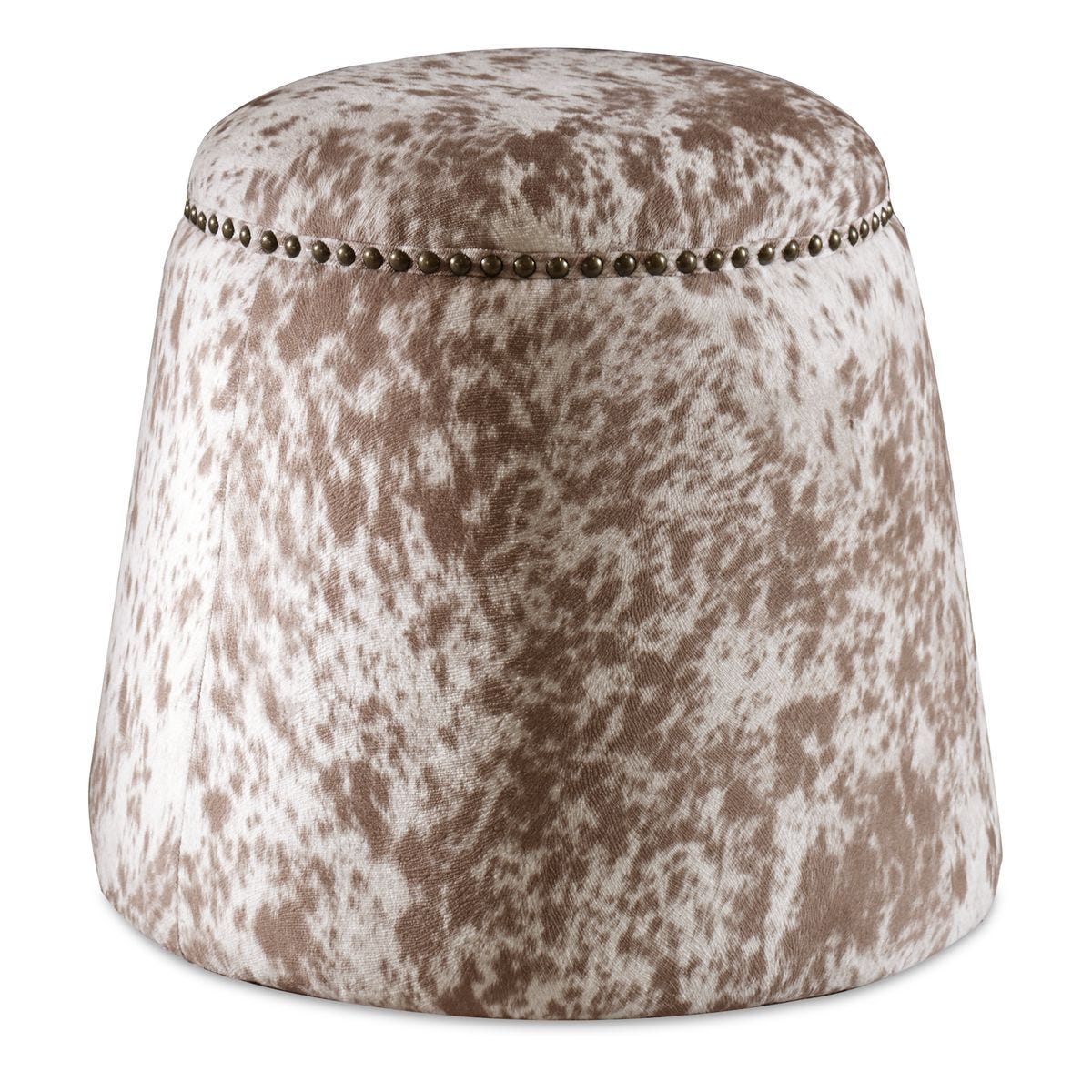 Gumdrop Ottoman, Cow Hide - perfect footrests with style | Image 1 | InSTYLE Home & Rugs