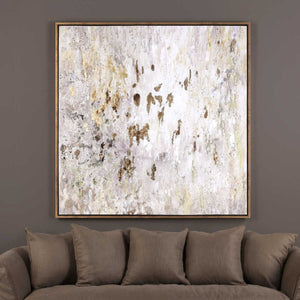 Golden Raindrops Hand Painted Canvas - eye-catching art pieces to enhance your home design | Image 3 | InSTYLE Home & Rugs