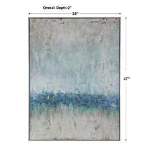 Tidal Wave Hand Painted Canvas - eye-catching art pieces to enhance your home design | Image 6 | InSTYLE Home & Rugs