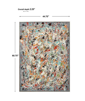 Organized Chaos Hand Painted Canvas - timeless artwork that brings character to any space | Image 7 | InSTYLE Home & Rugs