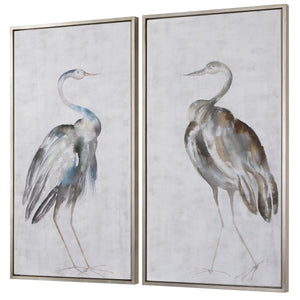Summer Birds Hand Painted Canvases, S/2 - bold and creative art for unique interior décor | Image 3 | InSTYLE Home & Rugs