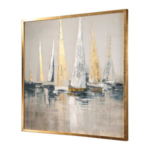 Regatta Hand Painted Canvas - bold and creative art for unique interior décor | Image 5 | InSTYLE Home & Rugs