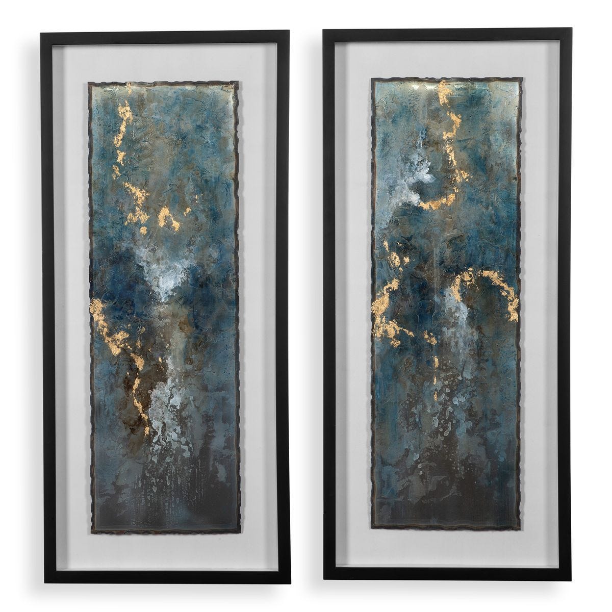 Glimmering Agate Framed Prints, S/2 - bold and creative art for unique interior décor | Image 1 | InSTYLE Home & Rugs