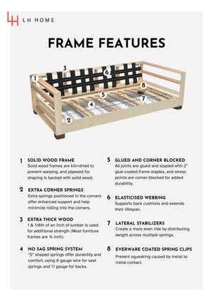 Martha Queen Sofa Bed Frame - luxury sofa for any space | Image 10 | InSTYLE Home & Rugs