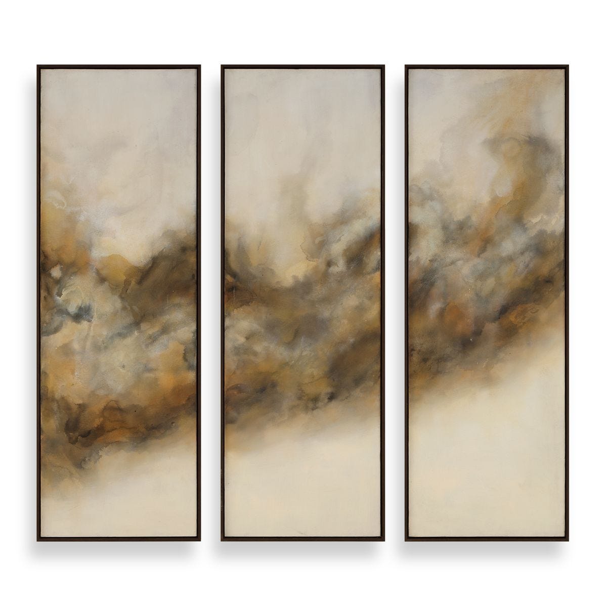Smoke Break Hand Painted Canvases, S/3 - bold and creative art for unique interior décor | Image 1 | InSTYLE Home & Rugs
