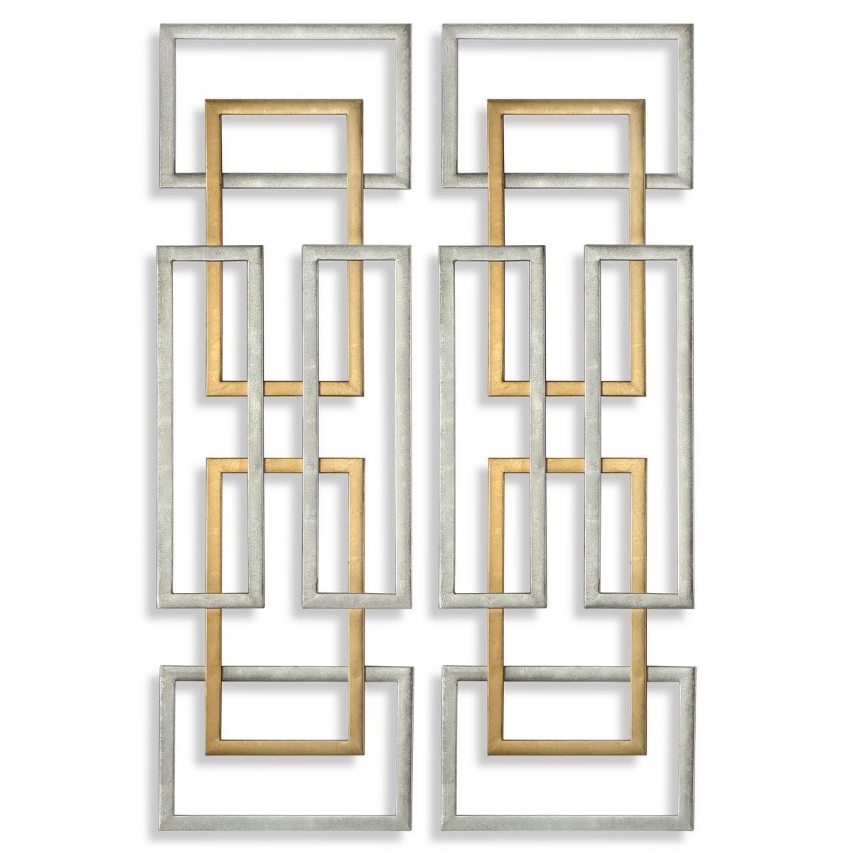 Aerin Metal Wall Panels, S/2 - transform your walls with stylish wall decor | Image 1 | InSTYLE Home & Rugs