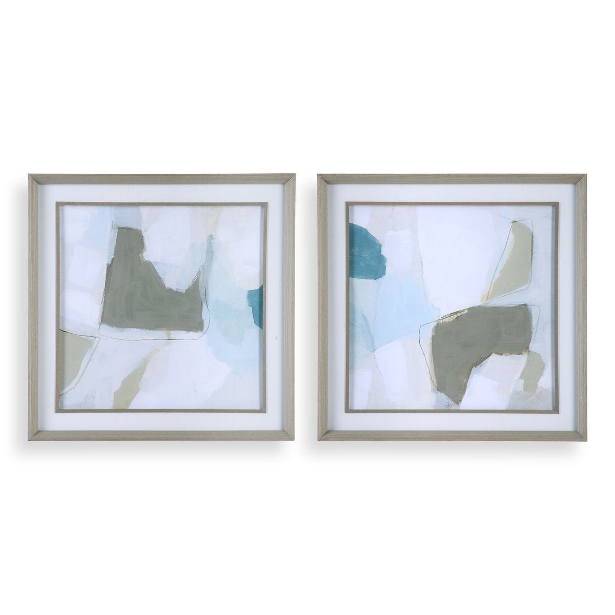 Mist Shapes Framed Prints, S/2 - eye-catching art pieces to enhance your home design | Image 1 | InSTYLE Home & Rugs