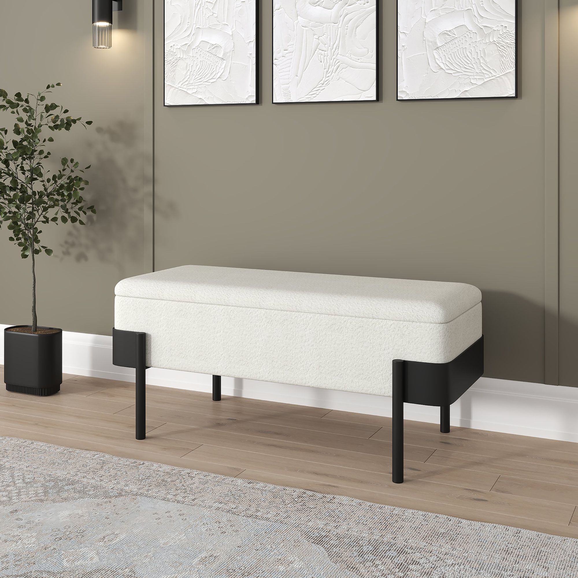 Odell Storage Bench - perfect for entryways or patios | Image 2 | InSTYLE Home & Rugs