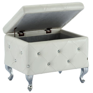 Monique Square Storage Ottoman - comfortable ottomans for any room | Image 13 | InSTYLE Home & Rugs