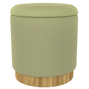 Alya Round Storage Ottoman - chic ottomans for living rooms | Image 1 | InSTYLE Home & Rugs