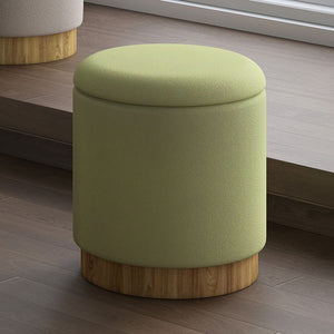 Alya Round Storage Ottoman - chic ottomans for living rooms | Image 4 | InSTYLE Home & Rugs