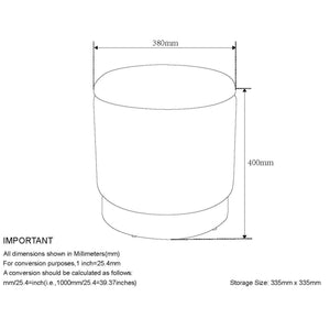 Alya Round Storage Ottoman - chic ottomans for living rooms | Image 10 | InSTYLE Home & Rugs