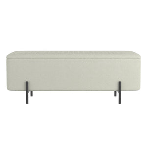 Erzo Storage Ottoman Bench - chic ottomans for living rooms | Image 13 | InSTYLE Home & Rugs