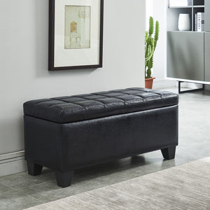 Winston Rectangular Storage Ottoman Bench - perfect footrests with style | Image 4 | InSTYLE Home & Rugs