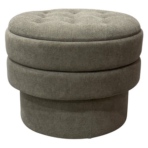 Kepler Round Storage Ottoman - perfect footrests with style | Image 1 | InSTYLE Home & Rugs