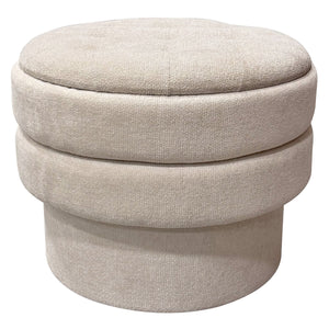 Kepler Round Storage Ottoman - perfect footrests with style | Image 2 | InSTYLE Home & Rugs