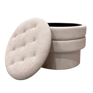 Kepler Round Storage Ottoman - perfect footrests with style | Image 13 | InSTYLE Home & Rugs