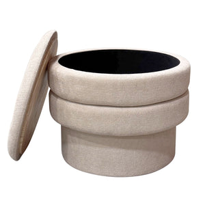 Kepler Round Storage Ottoman - perfect footrests with style | Image 14 | InSTYLE Home & Rugs