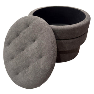 Kepler Round Storage Ottoman - perfect footrests with style | Image 27 | InSTYLE Home & Rugs