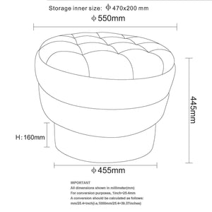 Kepler Round Storage Ottoman - perfect footrests with style | Image 32 | InSTYLE Home & Rugs