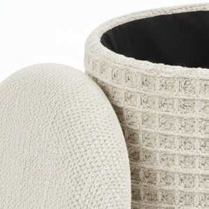 Indigo Round Storage Ottoman - comfortable ottomans for any room | Image 13 | InSTYLE Home & Rugs