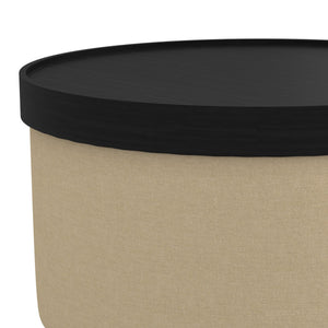 Betsy Round Storage Ottoman with Tray - perfect footrests with style | Image 8 | InSTYLE Home & Rugs