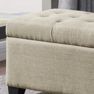 Harper Rectangular Storage Ottoman Bench - chic ottomans for living rooms | Image 6 | InSTYLE Home & Rugs