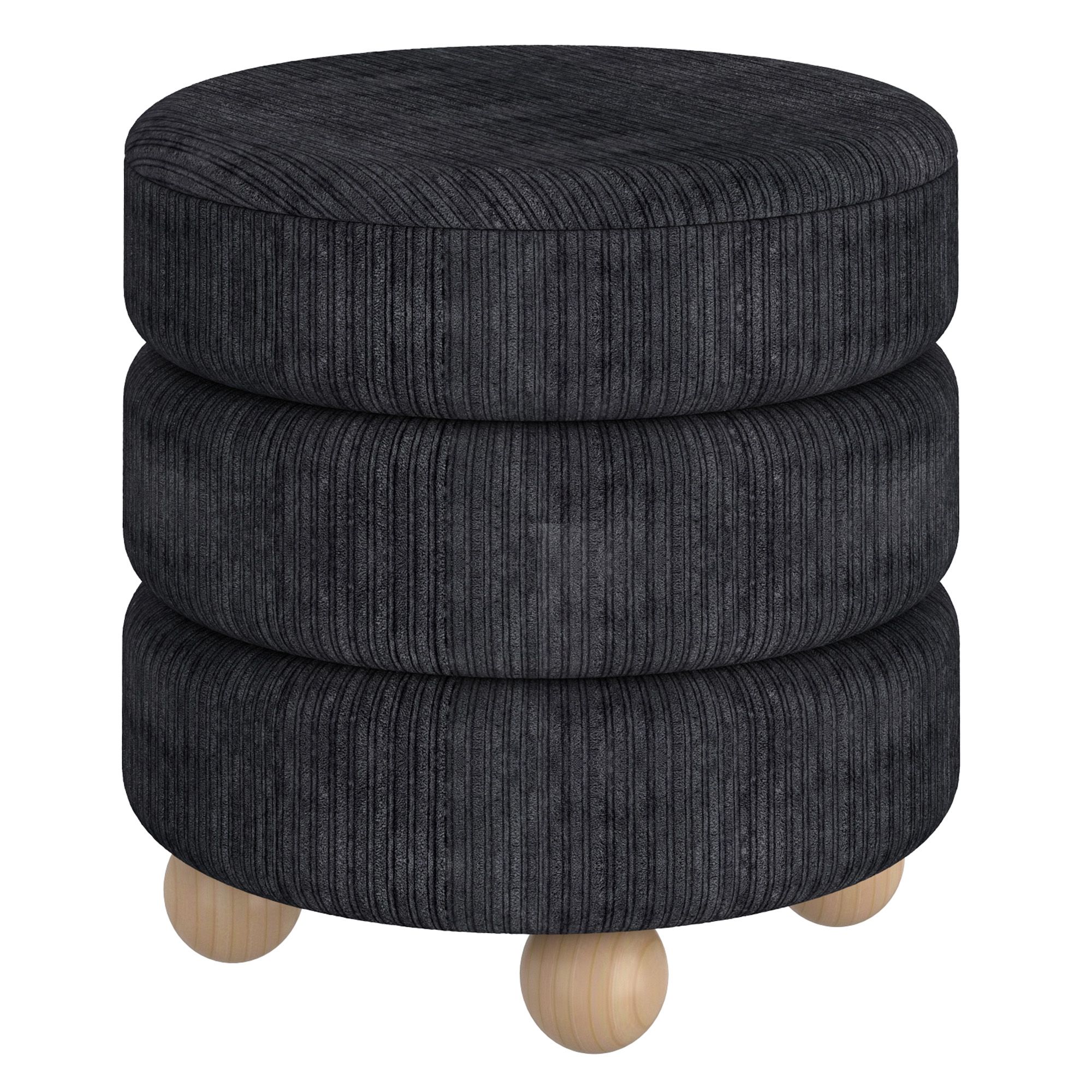 Willo Round Ottoman - perfect footrests with style | Image 1 | InSTYLE Home & Rugs