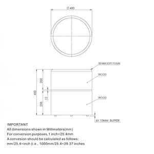 Novar Round Swivel Ottoman - chic ottomans for living rooms | Image 9 | InSTYLE Home & Rugs