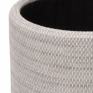 Dalia Round Storage Ottoman - chic ottomans for living rooms | Image 3 | InSTYLE Home & Rugs
