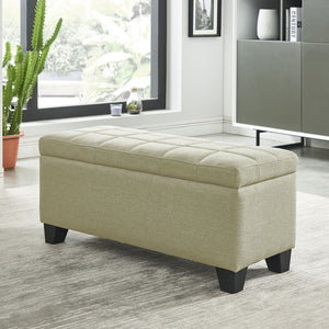 Lila Rectangular Storage Ottoman Bench - comfortable ottomans for any room | Image 3 | InSTYLE Home & Rugs