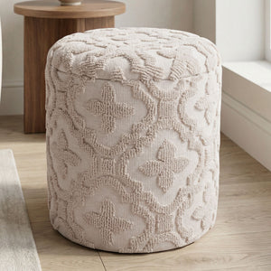 Magnolia Round Storage Ottoman - chic ottomans for living rooms | Image 2 | InSTYLE Home & Rugs