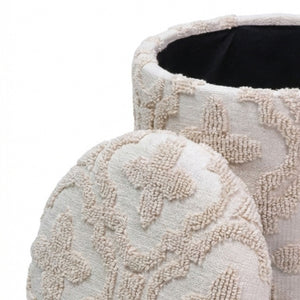 Magnolia Round Storage Ottoman - chic ottomans for living rooms | Image 3 | InSTYLE Home & Rugs