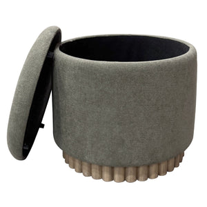 Sadie Round Storage Ottoman - comfortable ottomans for any room | Image 6 | InSTYLE Home & Rugs