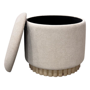 Sadie Round Storage Ottoman - comfortable ottomans for any room | Image 13 | InSTYLE Home & Rugs