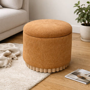 Sadie Round Storage Ottoman - comfortable ottomans for any room | Image 19 | InSTYLE Home & Rugs