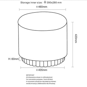 Sadie Round Storage Ottoman - comfortable ottomans for any room | Image 25 | InSTYLE Home & Rugs