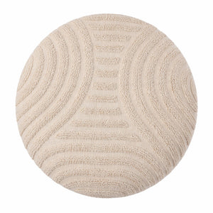 Lullu Round Storage Ottoman - chic ottomans for living rooms | Image 5 | InSTYLE Home & Rugs