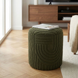 Lullu Round Storage Ottoman - chic ottomans for living rooms | Image 10 | InSTYLE Home & Rugs