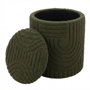 Lullu Round Storage Ottoman - chic ottomans for living rooms | Image 11 | InSTYLE Home & Rugs