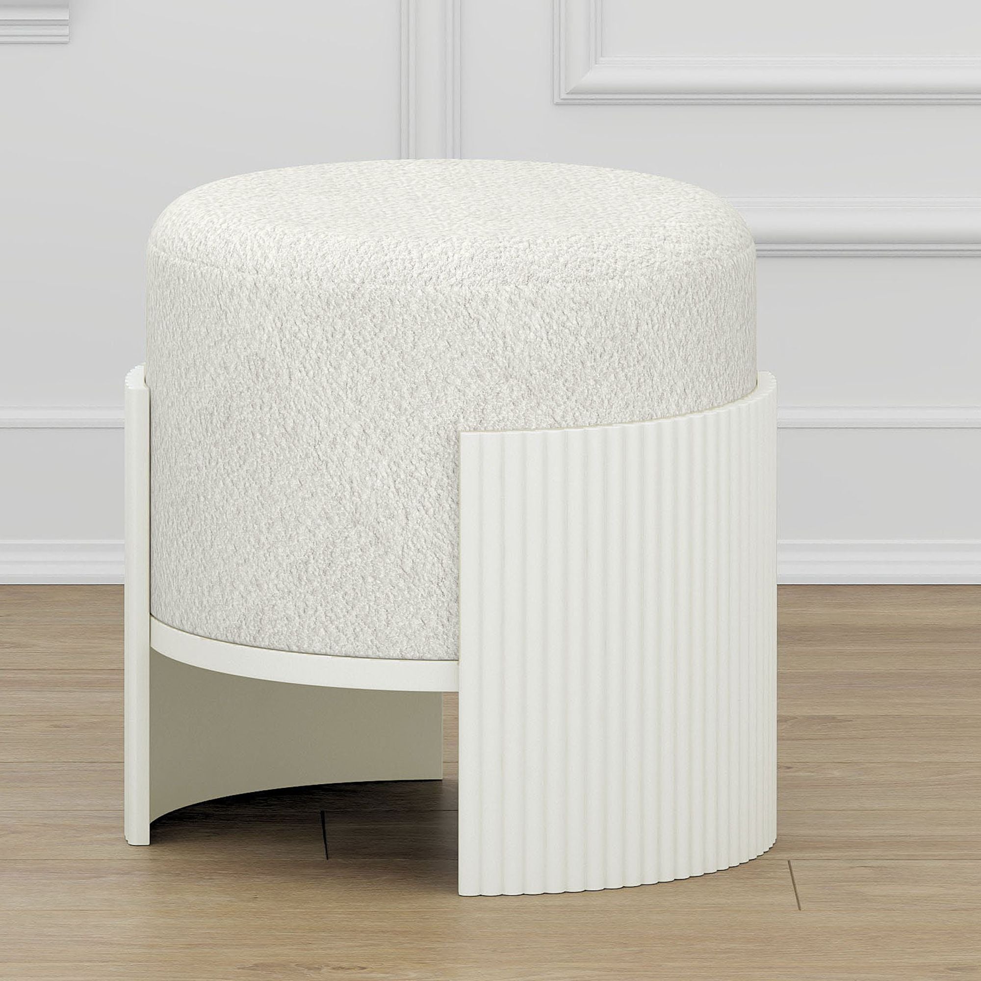 Kiraz Round Ottoman - comfortable ottomans for any room | Image 2 | InSTYLE Home & Rugs