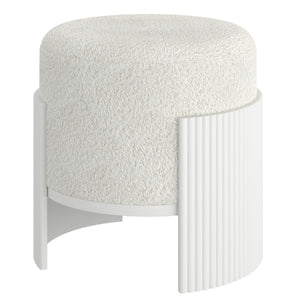 Kiraz Round Ottoman - comfortable ottomans for any room | Image 3 | InSTYLE Home & Rugs